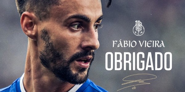 波尔图官方：法比奥·维埃拉租借合同到期，球员重返阿森纳